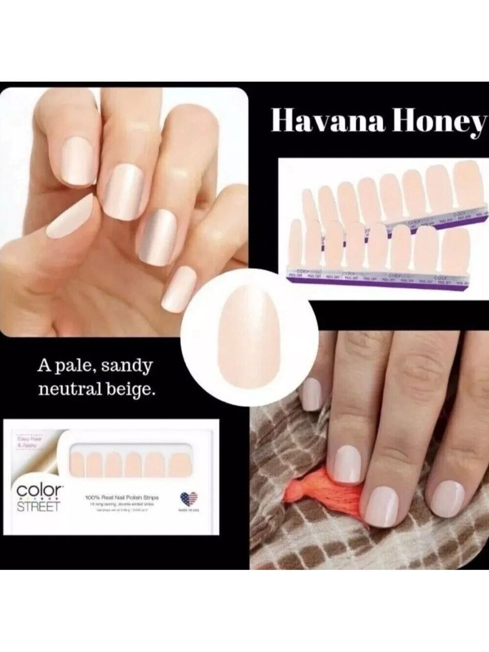 NEW & SEALED Color Street Nail Polish Strips Havana Honey HTF